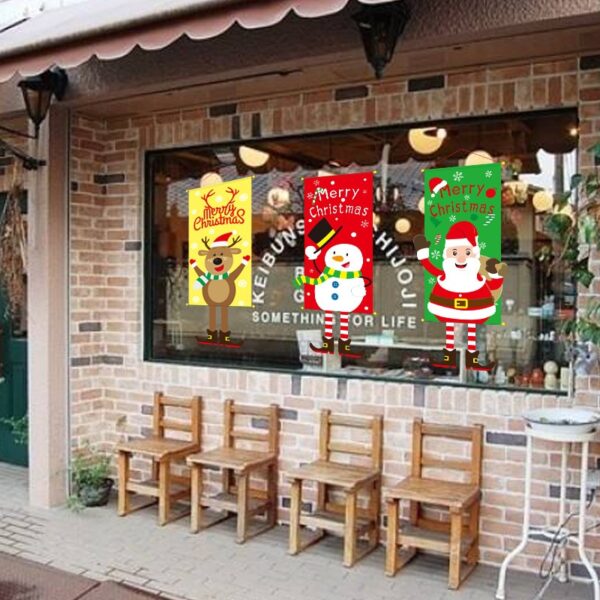 Hauʻoli Kalikimaka Porch Puka Banner Kau ʻia nā mea hoʻonani Kalikimaka no ka home Xmas Navidad 2020 Hauʻoli Hou 3