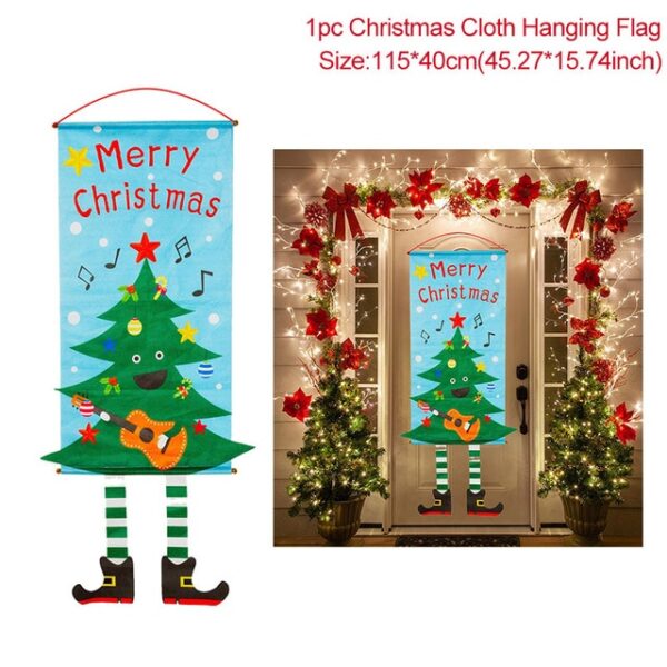 Merry Christmas Porch Door Banner Hangend Ornament Christmas Decoration Foar Thús Xmas Navidad 2020 Happy New 3.jpg 640x640 3