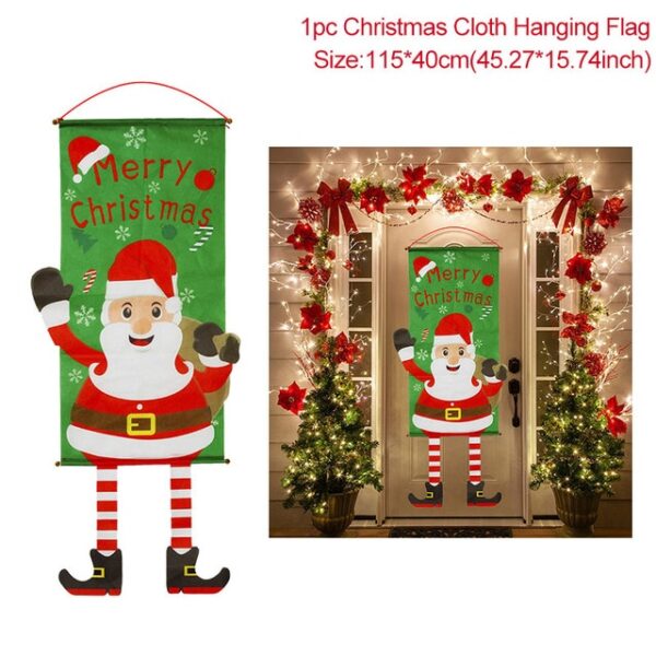 Merry Christmas Porch Door Banner Iri Whakapaipai Kirihimete Whakapaipai Kirihimete Mo te Home Xmas Navidad 2020 Harikoa