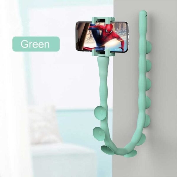 Multifunctional Lazy Bracket Mobile Phone Holder Cute Caterpillar Suction Cup Stand for Home Wall Desk