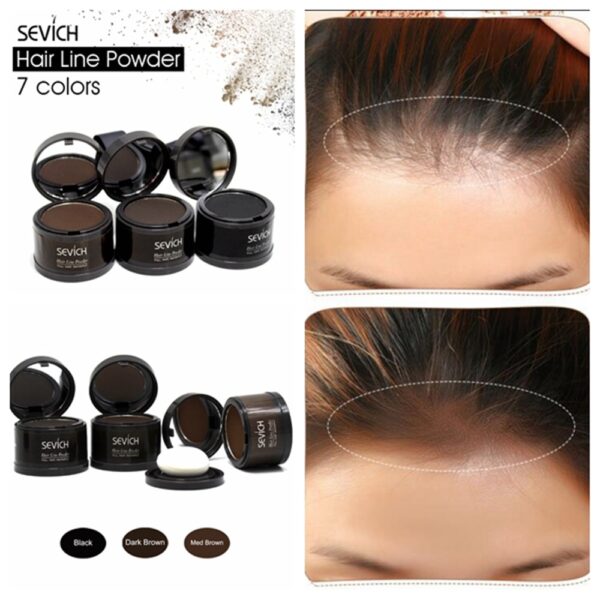 Natural Hair Shadow Powder Hair line Modified Repair Hair Shadow Trimming Powder Makeup Hair Concealer Cover 1