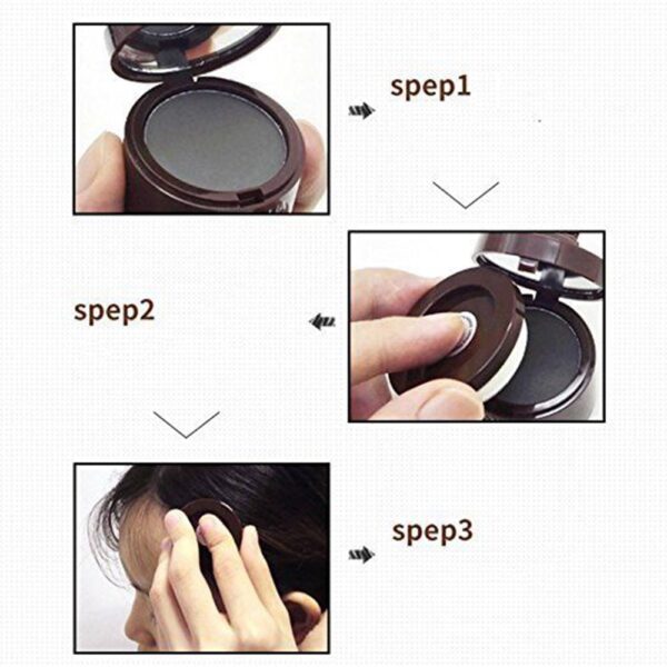 Natural Hair Shadow Powder Hair line Modified Repair Hair Shadow Trimming Powder Makeup Hair Concealer Cover 5