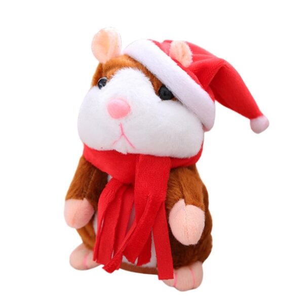 Bréagán Nollag Peataí Hamster ag Caint Nua Bréagán Nollag ag Caint Taifead Fuaime Hamster Bréagán Oideachais Plush do 2.jpg 640x640 2