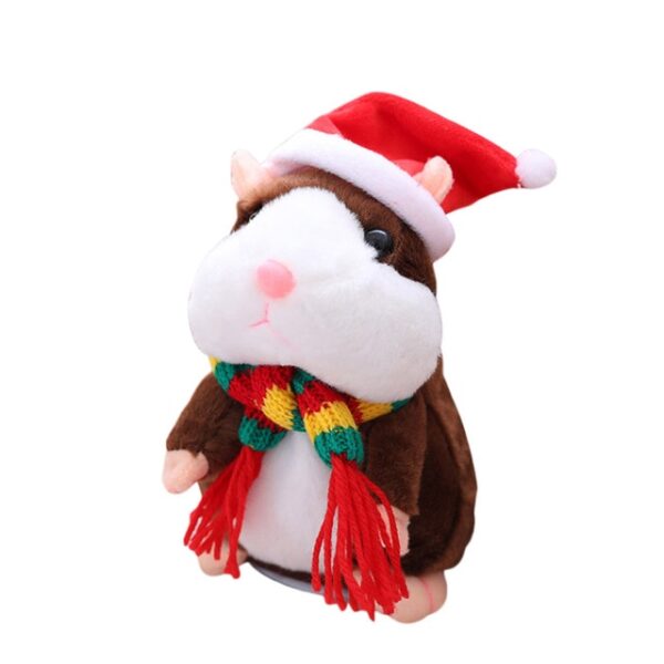 Bréagán Nollag Peataí Hamster ag Caint Nua Bréagán Nollag ag Caint Taifead Fuaime Hamster Bréagán Oideachais Plush do 4.jpg 640x640 4