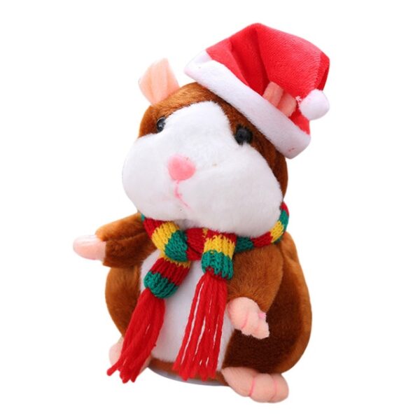 Bréagán Nollag Peataí Hamster Ag Caint Nua Bréagán Nollag Speaking Talking Sound Record Hamster Educational Plush Toy