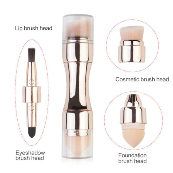 Ko si Logo 4 Ni 1 Atike Awọn fẹlẹ Ipilẹ Eyebrow Ojiji Eyeliner Blush Powder fẹlẹ Kosimetik Concealer 1