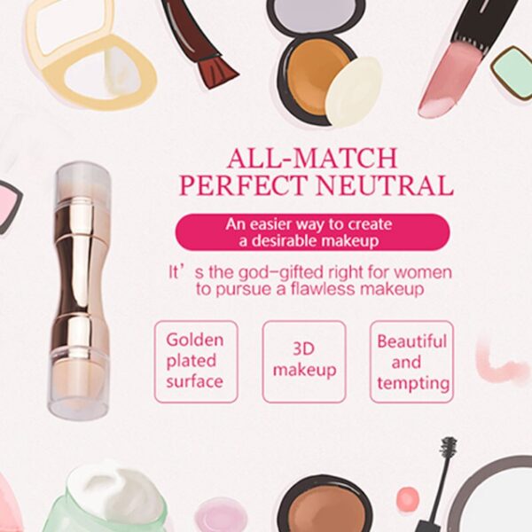 No Logo 4 In 1 Makeup Brushes Foundation Eyebrow Shadow Eyeliner Blush Powder Brush Cosmetic Concealer 5