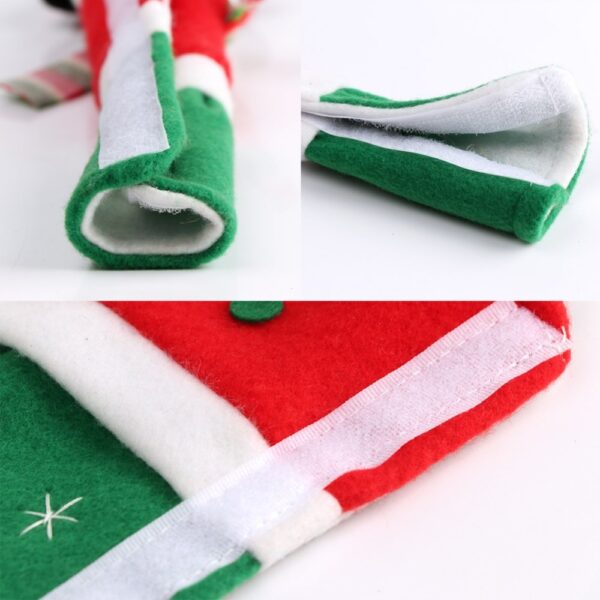 OurWarm 3pcs Fridge Handle Covers Christmas Microwave Oven Dishwasher Door Handle Cover Christmas Decorations for Home 2