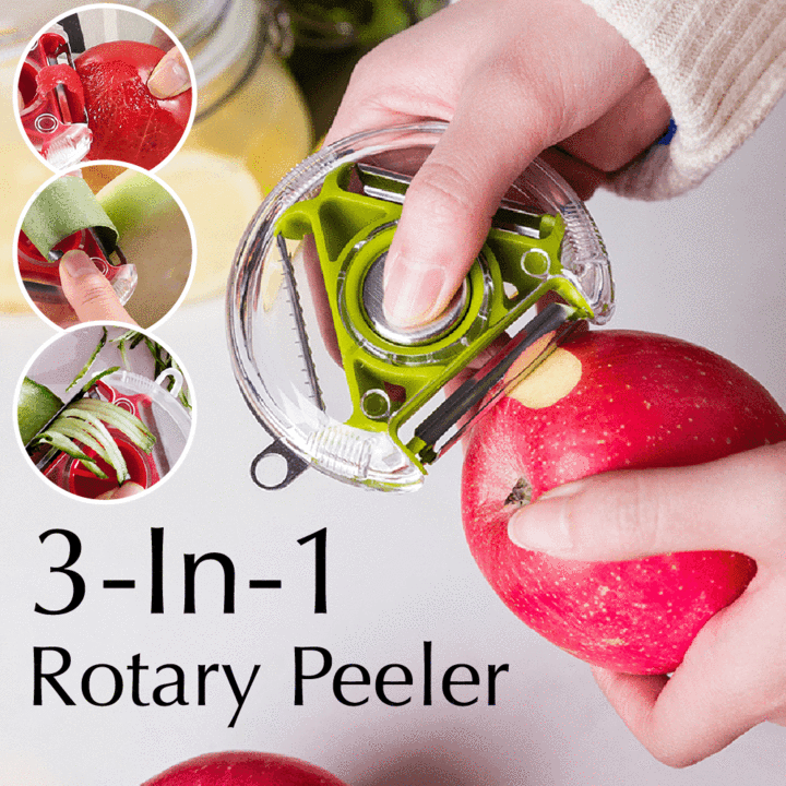Dropship 3 In 1 Square Shaped Fruit And Vegetable Peeler Rotary