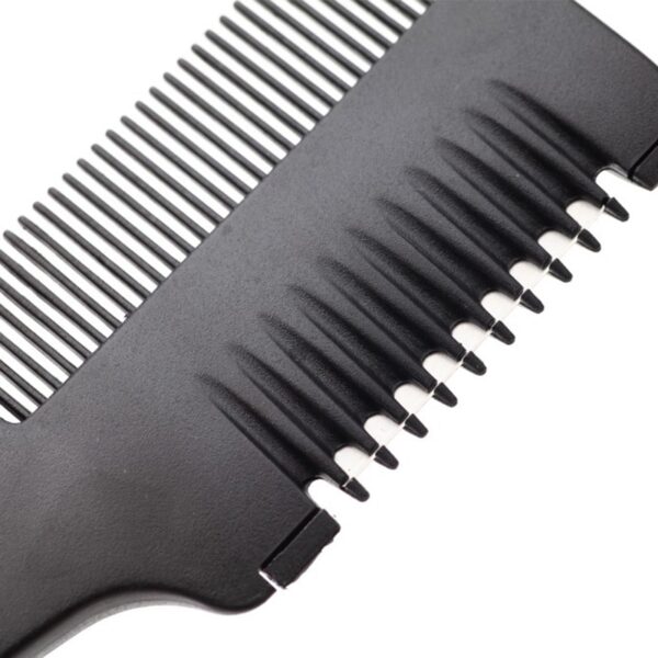 Sale Trimmer Black Handle 1PC New Hair Razor Cutting Thinning Comb With Blades DIY Hair Care 14
