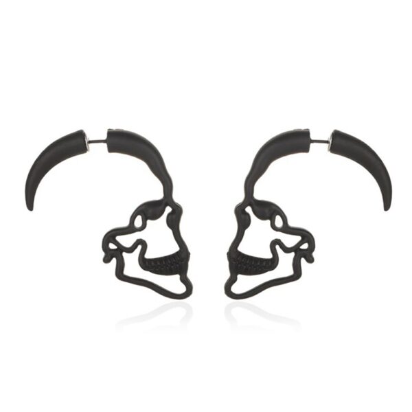 Skeleton Earrings Hollow Punk Retro Skull Earrings for Women Halloween LXH 3