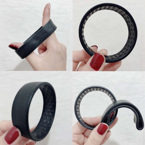 Woman Ponytail Holder Hair Tie Foldable Hair scrunchies Silicone Stationarity Elastic Hair Band ອຸປະກອນເສີມຜົມງ່າຍໆ 3