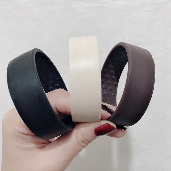 Woman Ponytail Holder Hair Tie Foldable Hair scrunchies Silicone Stationarity Elastic Hair Band ອຸປະກອນເສີມຜົມງ່າຍໆ 4