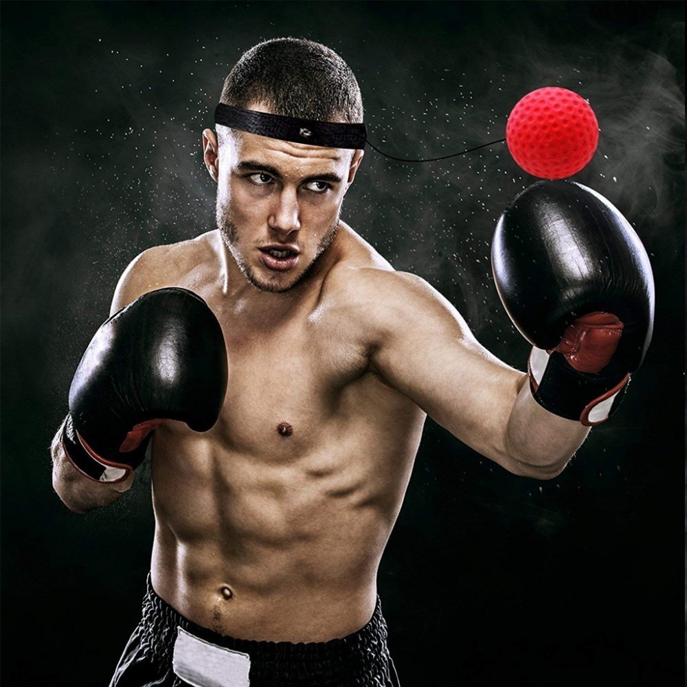 Boxing Punch Exercise Fight Ball With Head Band For Reflex Speed Training Tool 
