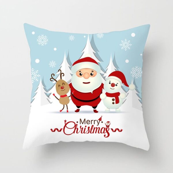 YWZN Christmas Decoration Cushion Cover Cartoon Santa Claus Printing Pillow Case Party Christmas Decoration Ball Cushion 17.jpg 640x640 17