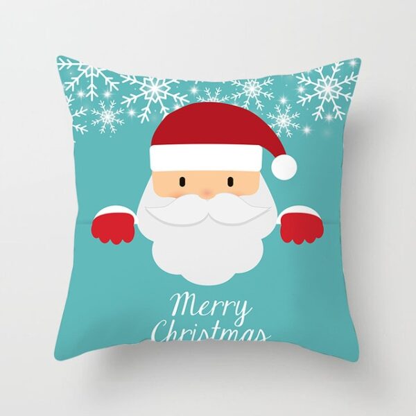 YWZN Christmas Decoration Cushion Cover Cartoon Santa Claus Printing Pillow Case Party Christmas Decoration Ball Cushion 18.jpg 640x640 18