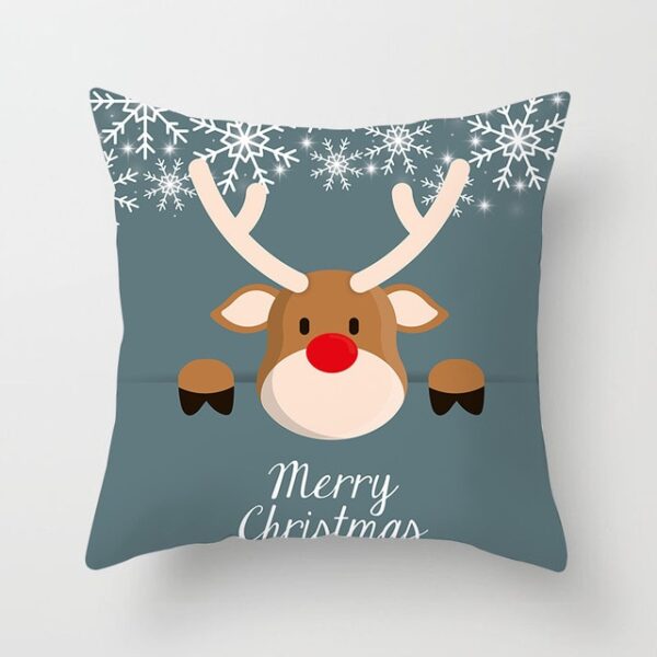 YWZN Christmas Decoration Cushion Cover Cartoon Santa Claus Printing Pillow Case Party Christmas Decoration Ball Cushion 2.jpg 640x640 2