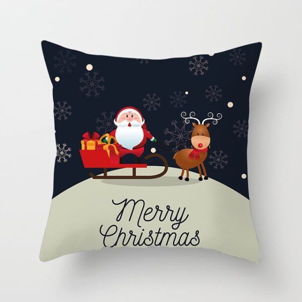 YWZN Christmas Decoration Cushion Cover Cartoon Santa Claus Printing Pillow Case Party Christmas Decoration Ball Cushion 20.jpg 640x640 20