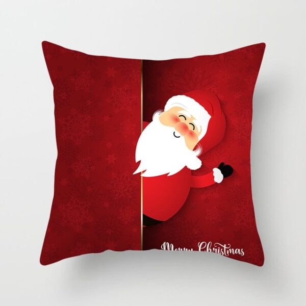 YWZN Christmas Decoration Cushion Cover Cartoon Santa Claus Printing Pillow Case Party Christmas Decoration Ball Cushion 3.jpg 640x640 3