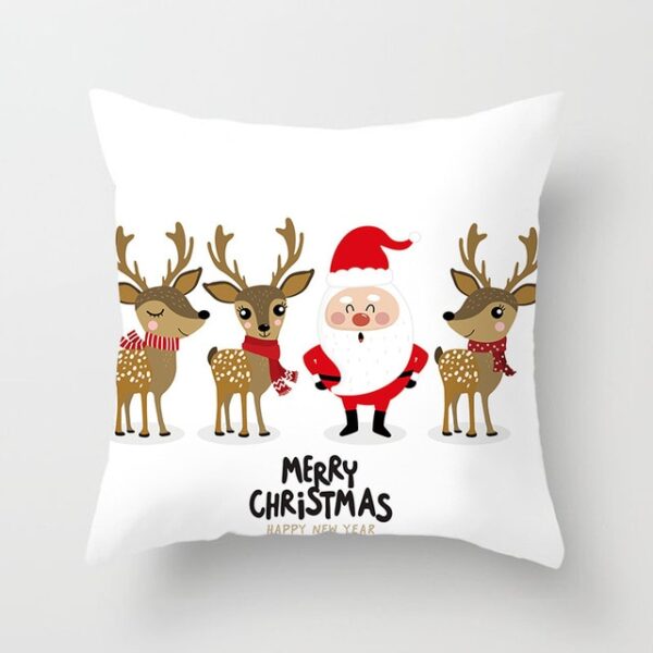 YWZN Christmas Decoration Cushion Cover Cartoon Santa Claus Printing Pillow Case Party Christmas Decoration Ball Cushion 4.jpg 640x640 4