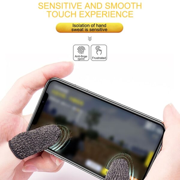 1 Pair L1 R1 Breathable Mobile Game Controller Finger Sleeve Touch Trigger for Fortnite PUBG Mobile 2