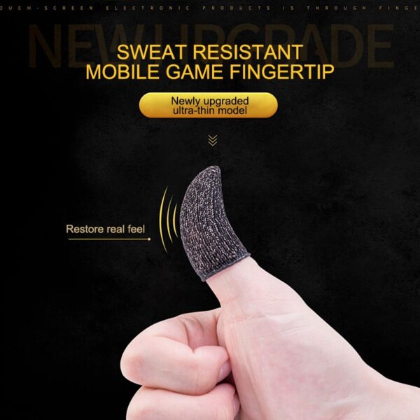 1 „L1 R1“ kvėpuojantis mobiliųjų žaidimų valdiklio pirštų rankovių jutiklinis paleidiklis, skirtas „Fortnite PUBG Mobile“