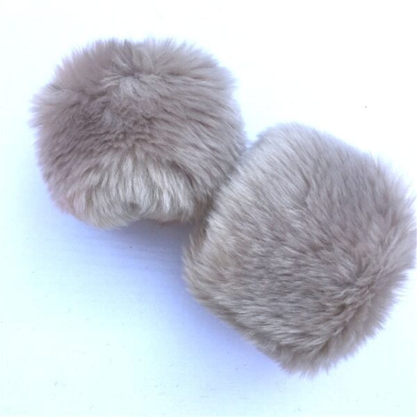 1 pair Women Fashion Winter Warm Faux Fur Elastic Wrist Slap On Cuffs Ladies Solid Color 4.jpg 640x640 4