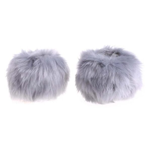 Jozi 1 ya Wanawake Mitindo ya Majira ya baridi, Fur Faux Elastic Wrist Kofi Kwenye Cuffs Ladies Solid Color 7.jpg 640x640 7