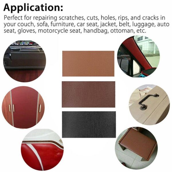 10 20cm Leather Tape Self Adhesive Stick on Sofa Handbags Suitcases Car Seats Repairing Leather Repairing 4