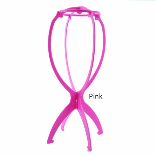 1PC Colorful Ajustable Wig Stands Plastic Hat Display Wig Head Holders 18x36Cm Mannequin Head Stand Portable 2