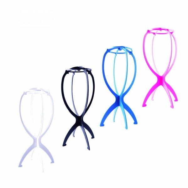 1PC Colorful Ajustable Wig Stands Plastic Hat Display Wig Head Holders 18x36Cm Mannequin Head Stand Portable 6