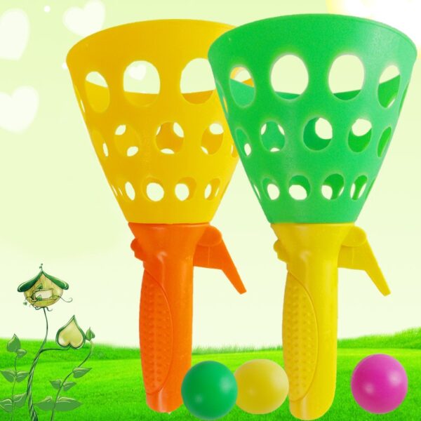 1PCS Willekeurige Kleur Buitensporten Games Speelgoed Kinderen Gooien En Vangen De Bal Set Ouder Kind