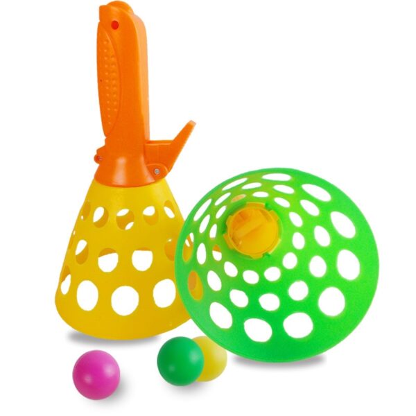 1 Uds. Xogos deportivos ao aire libre de cores aleatorias, xoguetes para nenos, lanzando e atrapando a pelota, pai e filla 3