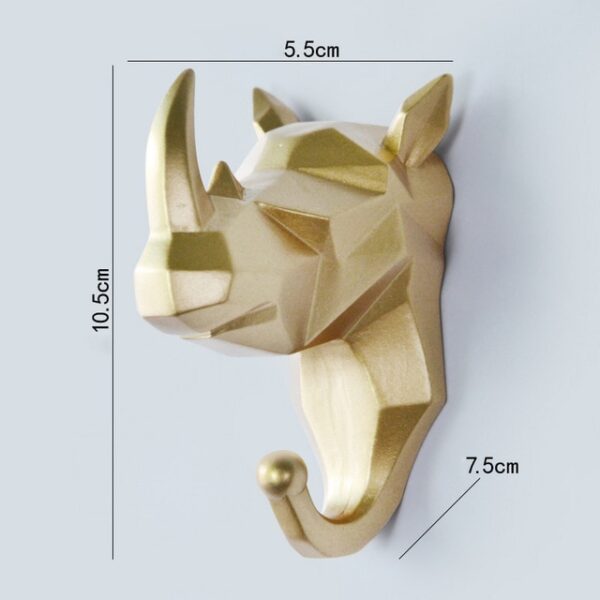 1Pc Nordic Animal Hanging Coat Hook Wall Punch free Deer Head Key Hanger Home Storage 7.jpg 640x640 7