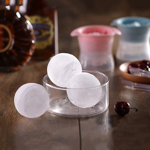 2 5INCH Round Ball Ice Cube Makers Kitchen Ice Cream Moulds Ball Ice Molds DIY Home 3