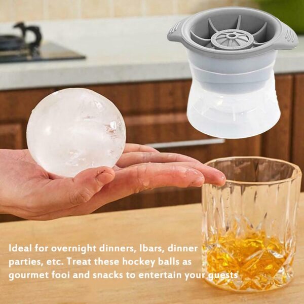 2 5INCH Round Ball Ice Cube Makers Kitchen Ice Cream Moulds Ball Ice Molds DIY Home