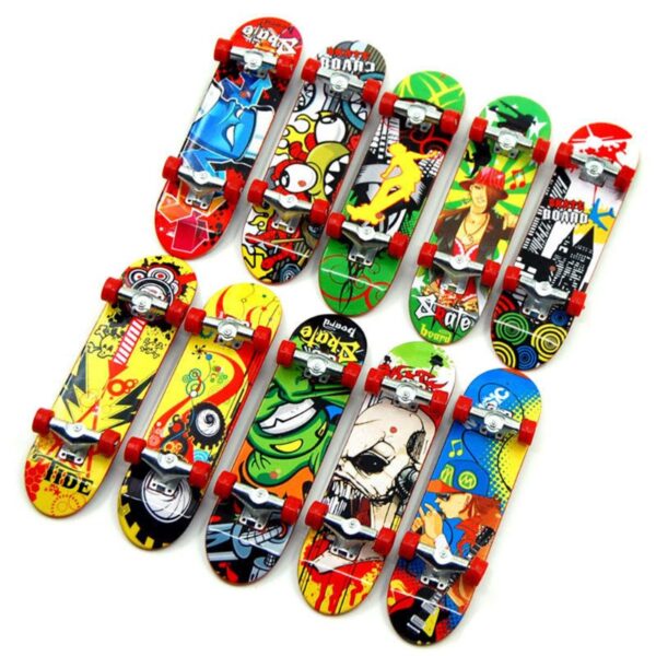 2 STK Finger Board Tech Truck Mini Skateboards Legering Stent Party favoriserer gave 3