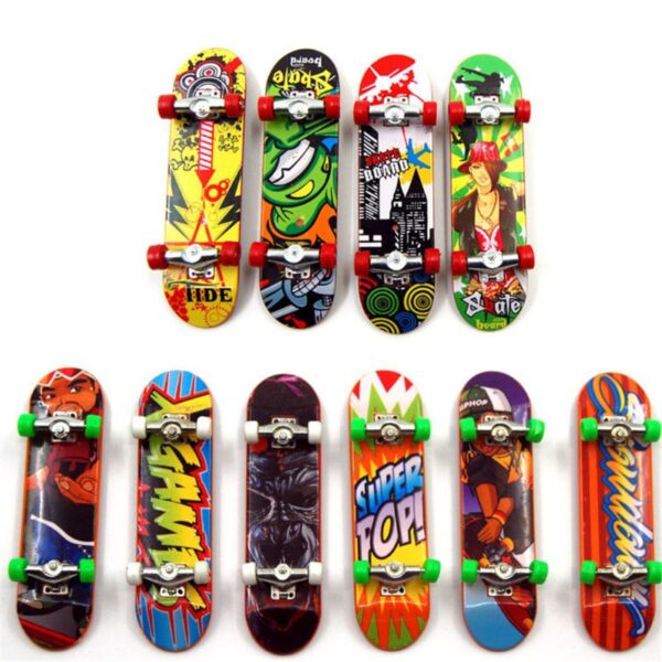 2 STK Finger Board Tech Truck Mini Skateboards Legering Stent Party favoriserer gave