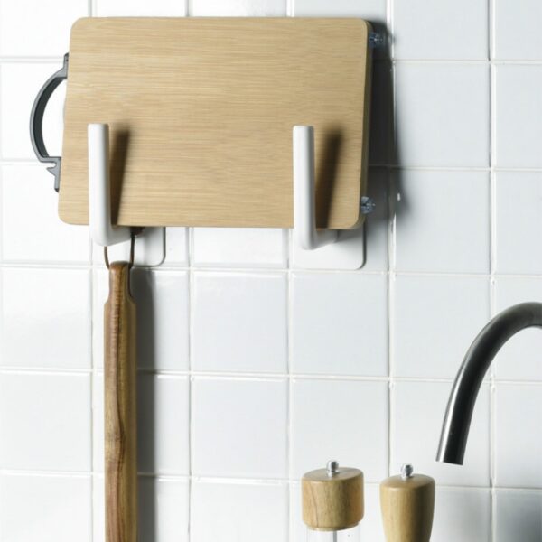 2 STK toalettpapirholder Hullfri papirholder Tissue-stativ Veggmontert hylle kjøkken bad Rull 4