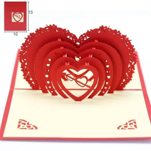 3D Pop UP Targetes de regal de Sant Valentí Postal Regal Invitació de noces Targetes de felicitació Aniversari per a ella especialment 4.jpg 640x640 4
