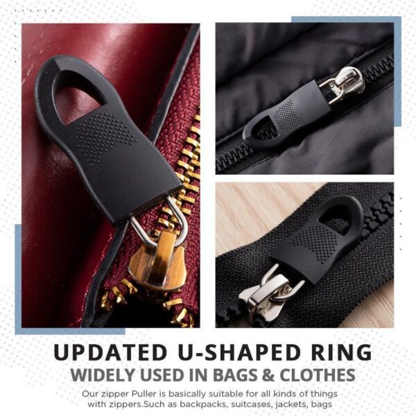 8Pcs Universal Detachable Zipper Puller Set Repair Kit Zipper Pull for Zipper Slider DIY Sewing Craft 4