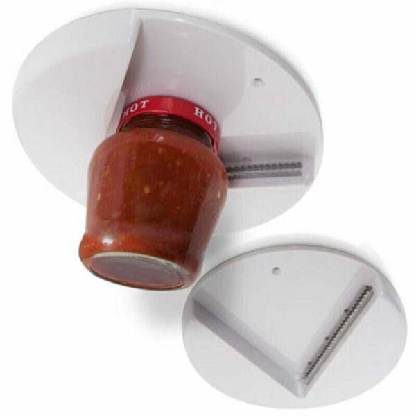 Arthritis Glass Jar Opener for Under the Kitchen Cabinet Counter Lid Remover Aid 2