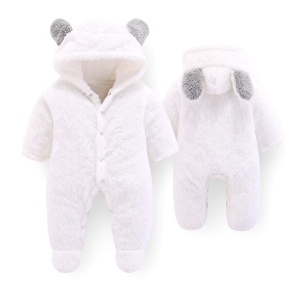 Herfst Winter Baby Kleding Dikke Pluis Baby Rompertjes Voor Baby Meisjes Jumpsuit pasgeboren Pluche Romper een