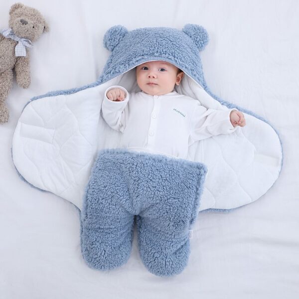 Baby s knuffel pasgeboren baby s bont Jumpsuit 0 3 6 maanden in herfst en winter 2