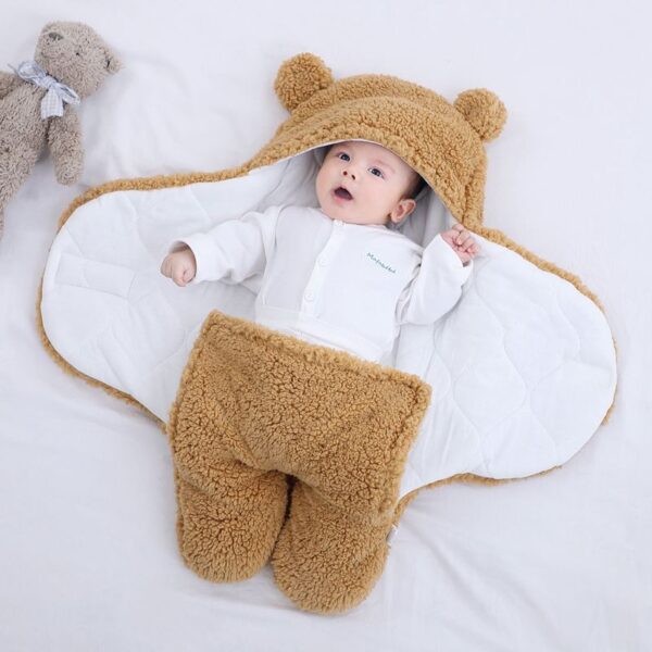 Baby s cuddle newborn baby s fur Jumpsuit 0 3 6 months in autumn and winter 3
