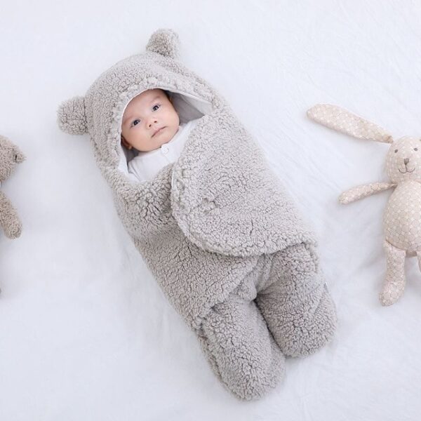 Baby knuffel pasgeboren baby's bont Jumpsuit 0 3 6 maanden in herfst en winter 3.jpg 640x640 3