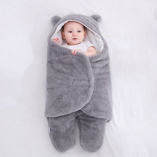 Baby knuffel pasgeboren baby's bont Jumpsuit 0 3 6 maanden in herfst en winter 4.jpg 640x640 4