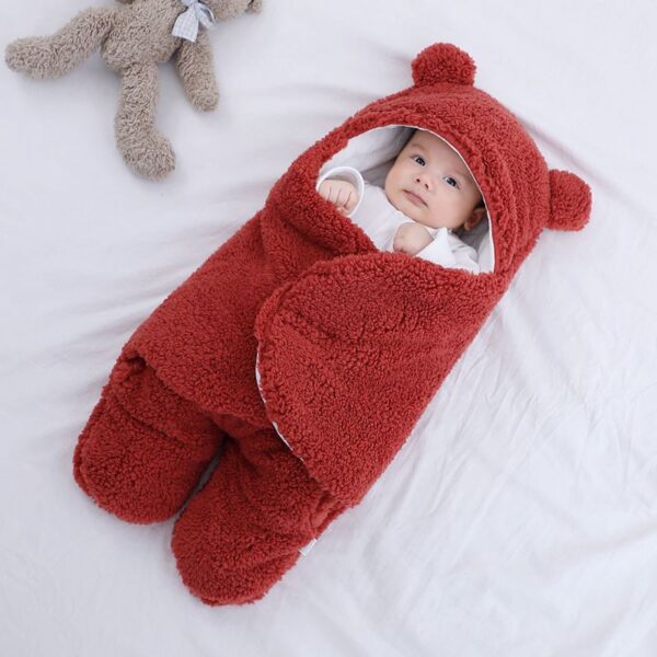 Baby s cuddle newborn baby s fur Jumpsuit 0 3 6 months in autumn and winter 5
