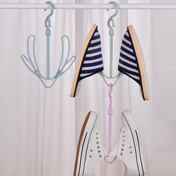 Awọn bata bata gbigbẹ balikoni Multifunction kio bata bata bata Gbẹ hanger Creative 1