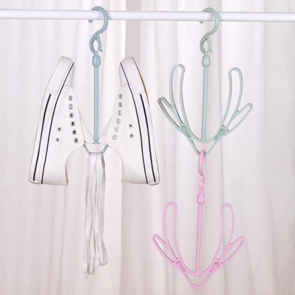 Balcony Drying Shoes Hook Multifunction Windproof Hook Shoes Drying Hanger Creative 2